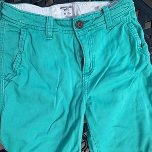 Abercrombie Green Khaki Shorts